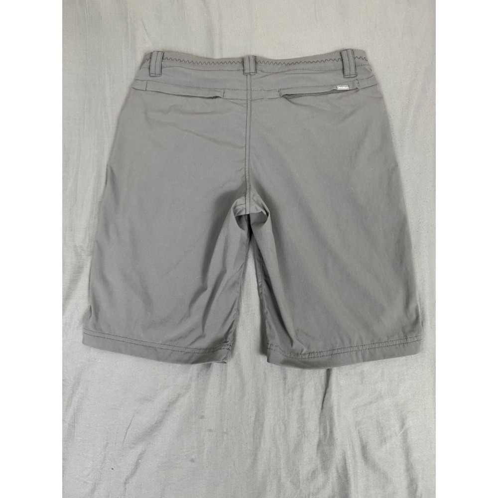 Eddie Bauer Travex Gray Hiking Shorts Womens 8 Nylon Performance Bermuda Outdoor - Picture 16 of 16